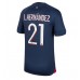 Paris Saint-Germain Lucas Hernandez #21 Kopio Koti Pelipaita 2023-24 Lyhyet Hihat